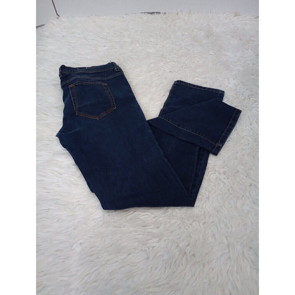 XHILARATION BRAND SZ 9 BUTTON FRONT DARK WASH WOMANS JEANS